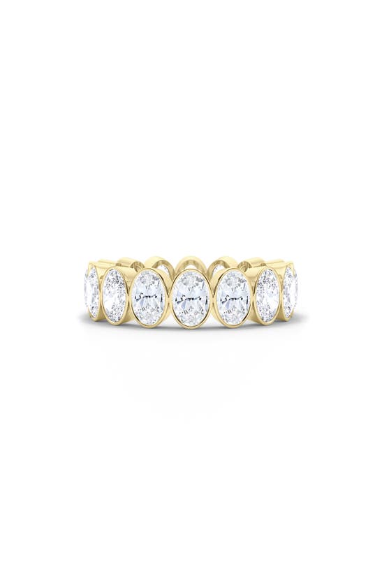 HAUTECARAT HAUTECARAT OVAL CUT LAB CREATED DIAMOND ETERNITY RING