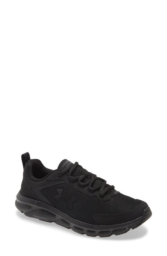 Under Armour Charged Assert 9 Running Shoe In Black/ Black