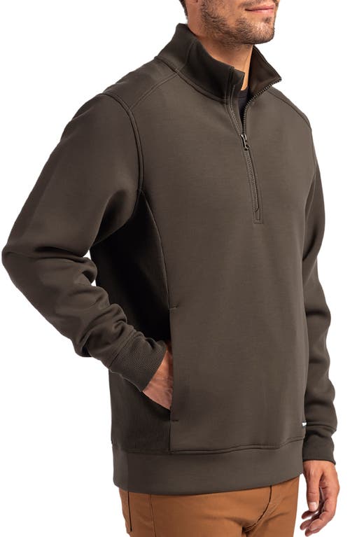 Cutter & Buck Roam Quarter Zip Pullover In Poplar