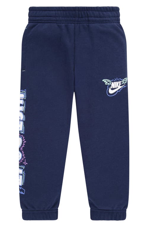 Nike Kids' Sportswear Art of Play Graphic Sweatpants in Midnight Navy at Nordstrom, Size 2T