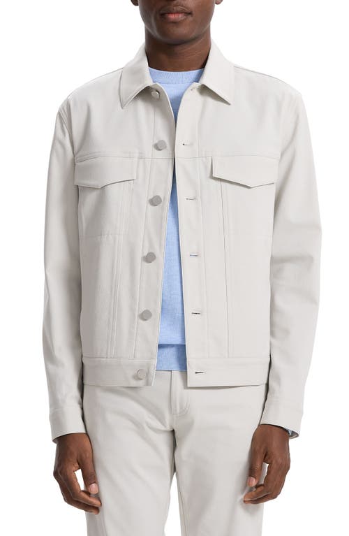 Theory River Cotton Blend Twill Trucker Jacket at Nordstrom,