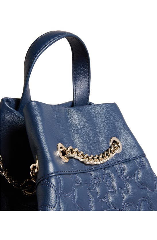 Ted Baker Ayssan Magnolia Quilted Leather Backpack In Blue display picture 1