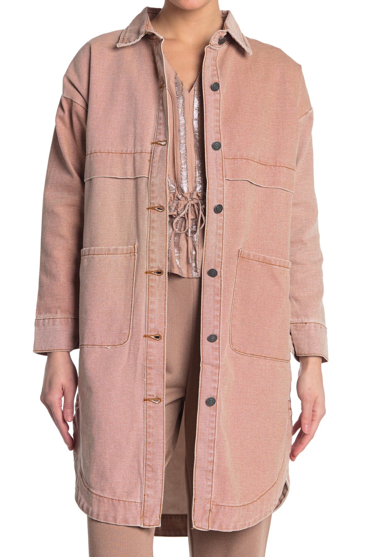 twill shirt jacket