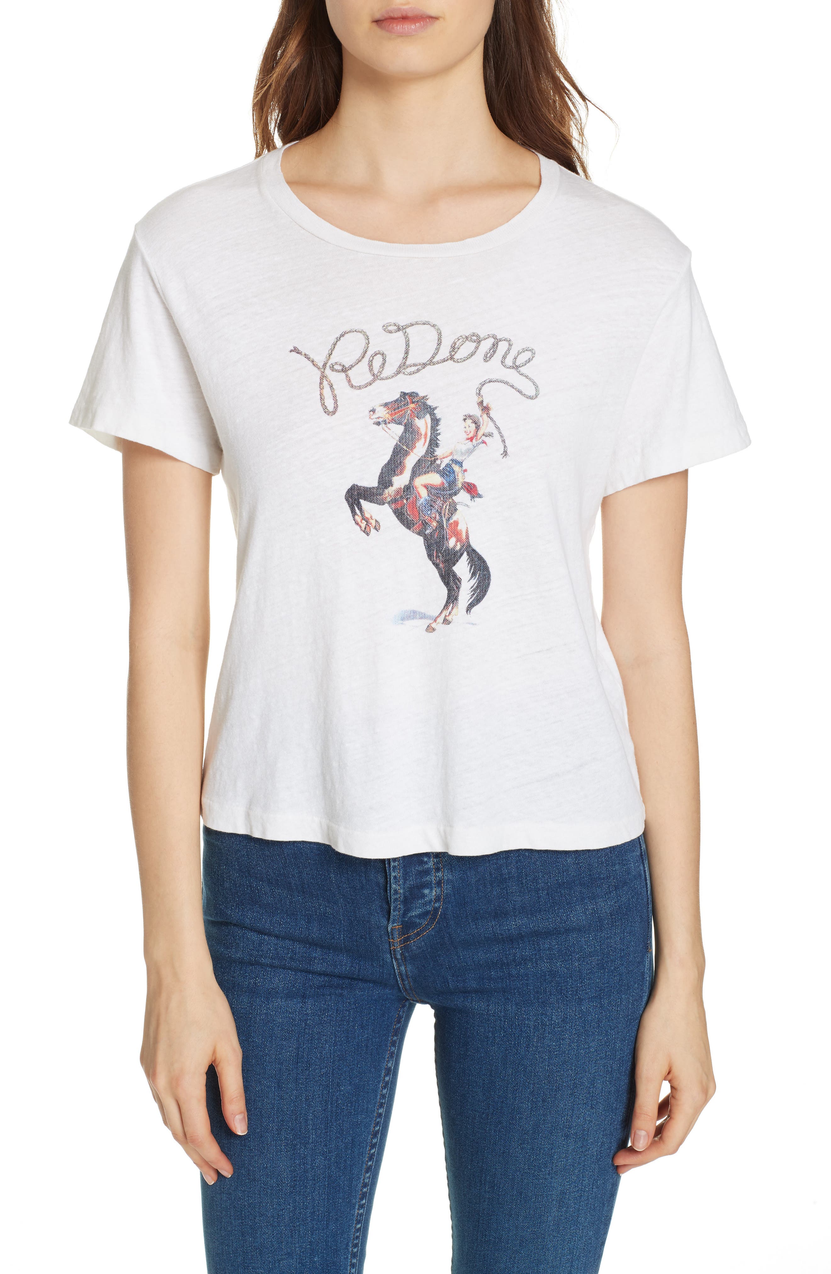 Re/Done Cowgirl Graphic Tee | Nordstrom
