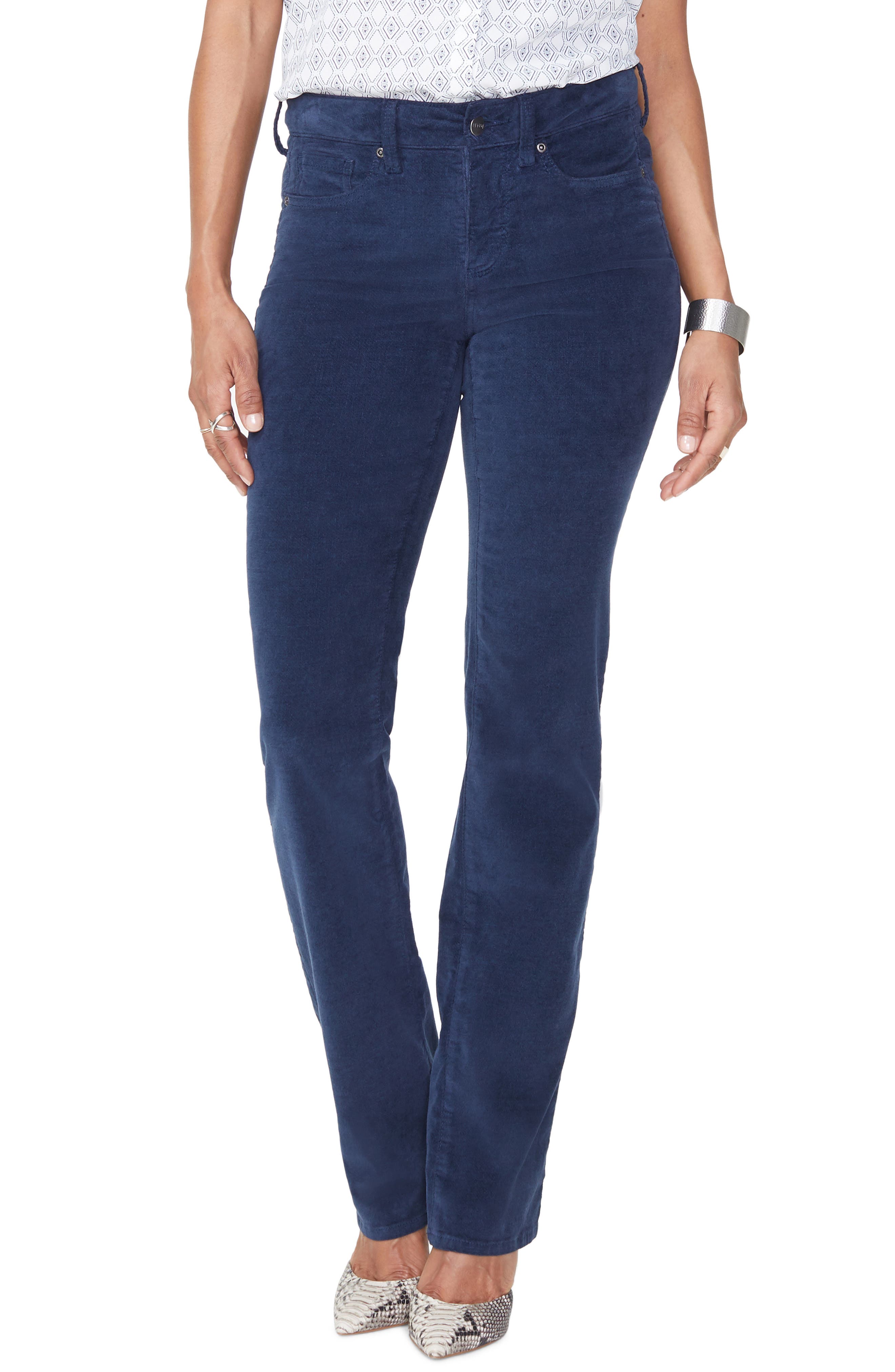 Women's NYDJ Marilyn Straight Leg Velveteen Pants Women's NYDJ Marilyn Straight Leg Velveteen Pants