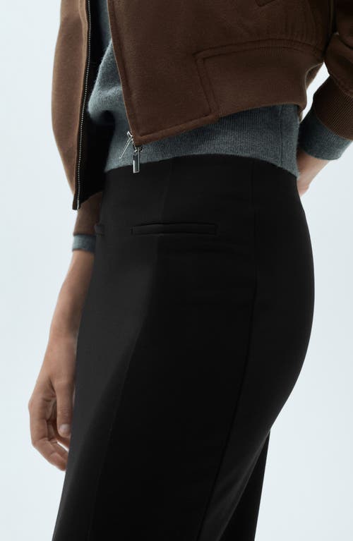 Shop Mango Maxi Pencil Skirt In Black