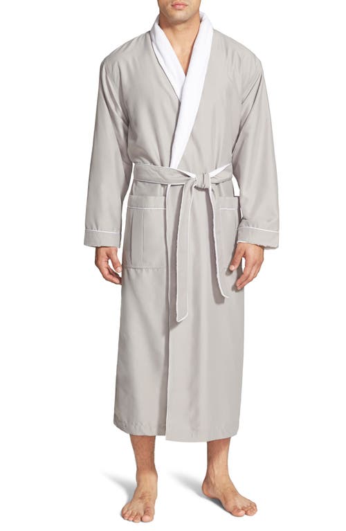 Majestic International Fleece Lined Robe in Dove Grey at Nordstrom