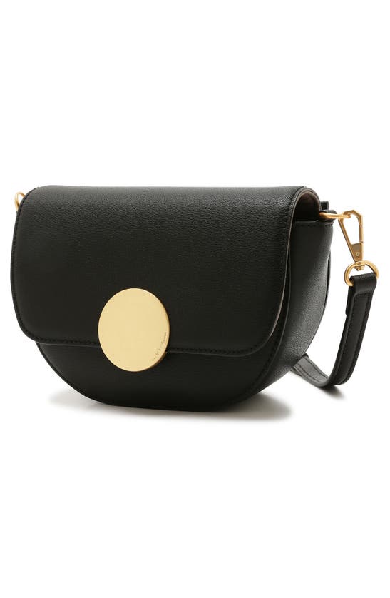 Shop Oryany Lottie Leather Saddle Crossbody Bag In Black