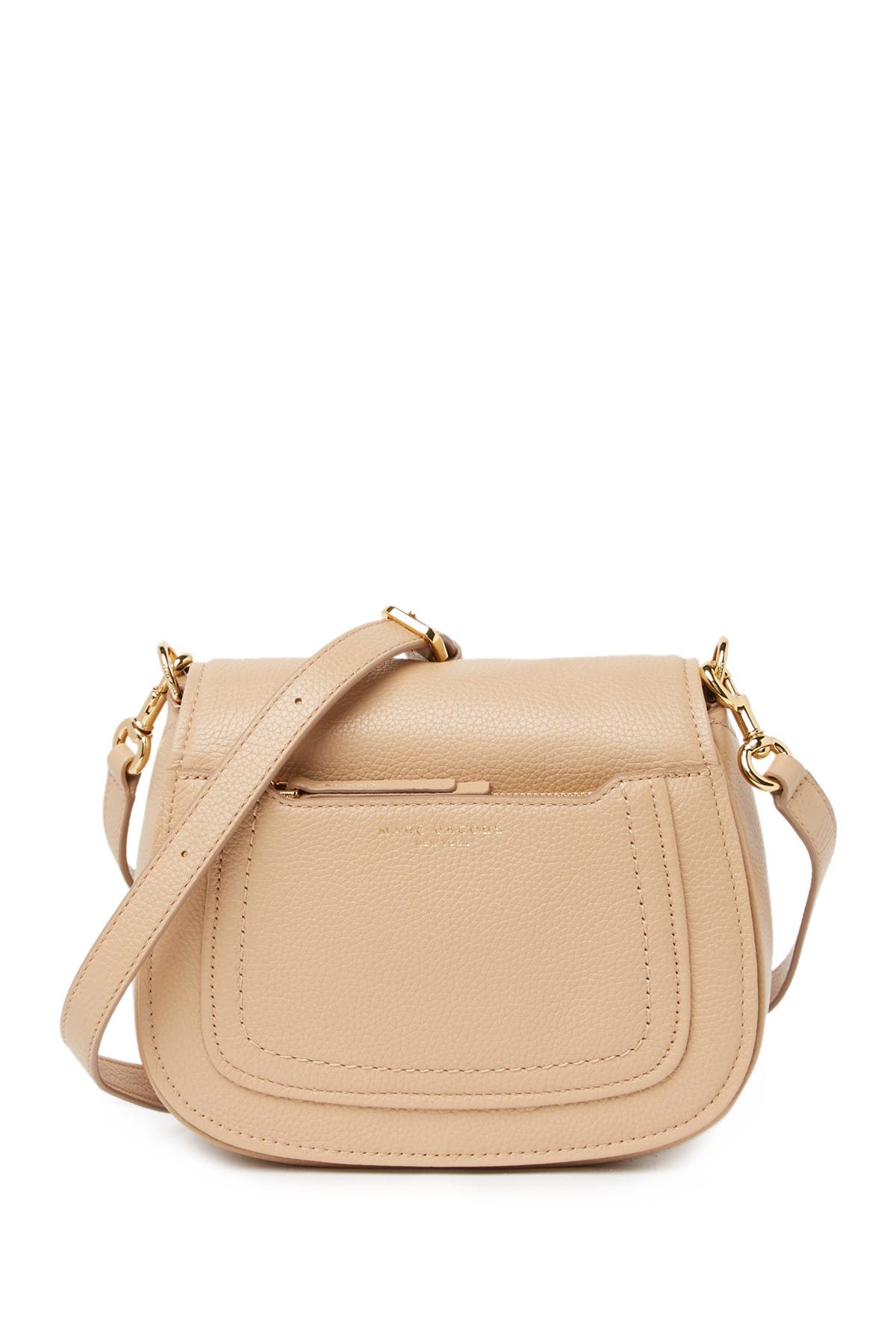 Marc Jacobs Empire City Mini Messenger Leather Crossbody Bag In Cocoon