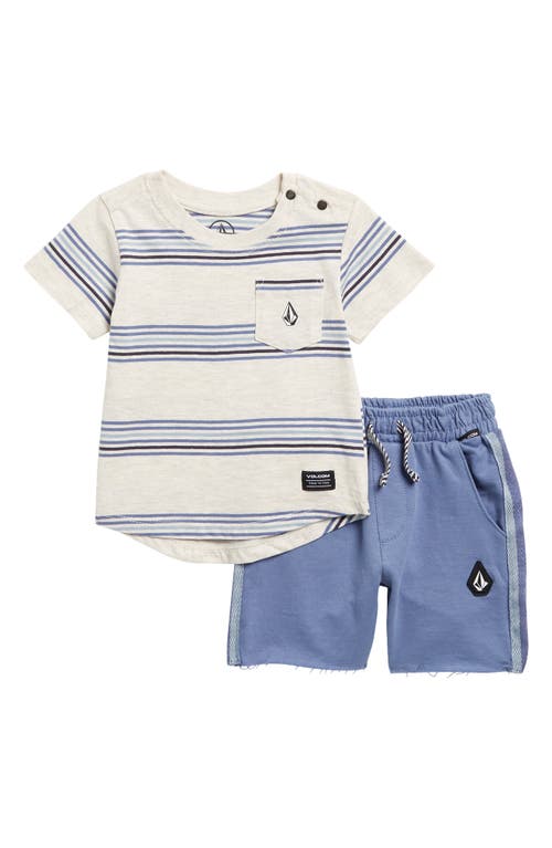 Volcom Babies'  T-shirt & Shorts In Blue