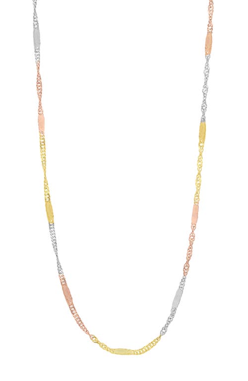 Bony Levy Kids' Tritone 14K Gold Necklace in 14K Yellow Gold at Nordstrom, Size 15