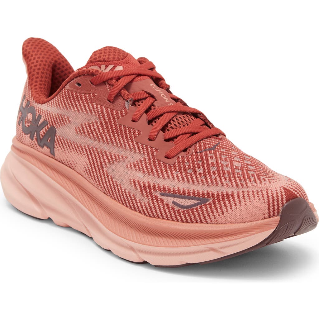 Hoka Clifton 9 Running Shoe In Pink