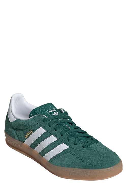 adidas Gazelle Sneaker in Green/White/Gum 2 