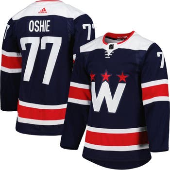 Men's Washington Capitals T.J. Oshie Adidas Authentic Hockey Fights Cancer  Primegreen Jersey - White/Purple