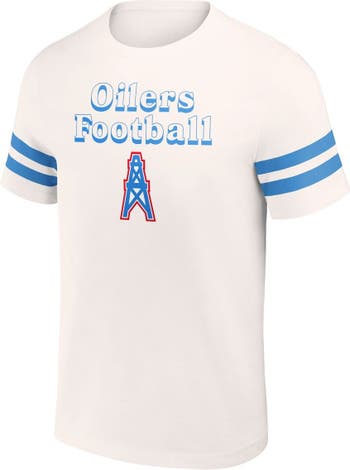 NFL X DARIUS RUCKER Men's NFL x Darius Rucker Collection by Fanatics Cream Tennessee  Titans Oilers Throwback T-Shirt
