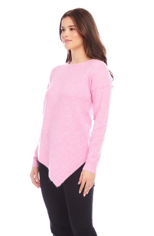 Shop Karen Kane Asymmetric Hem Sweater In Pink