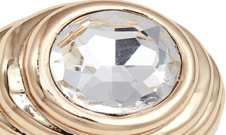 Shop Nordstrom Crystal Deco Ring In Clear- Gold