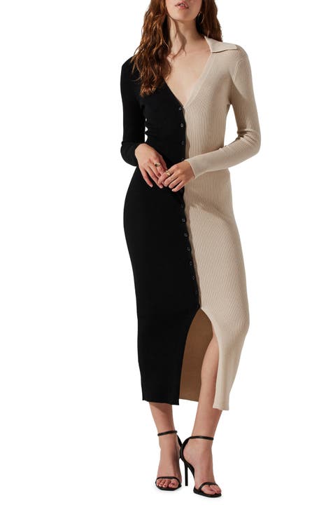 Cora Off Shoulder Midi Sweater Dress – ASTR The Label