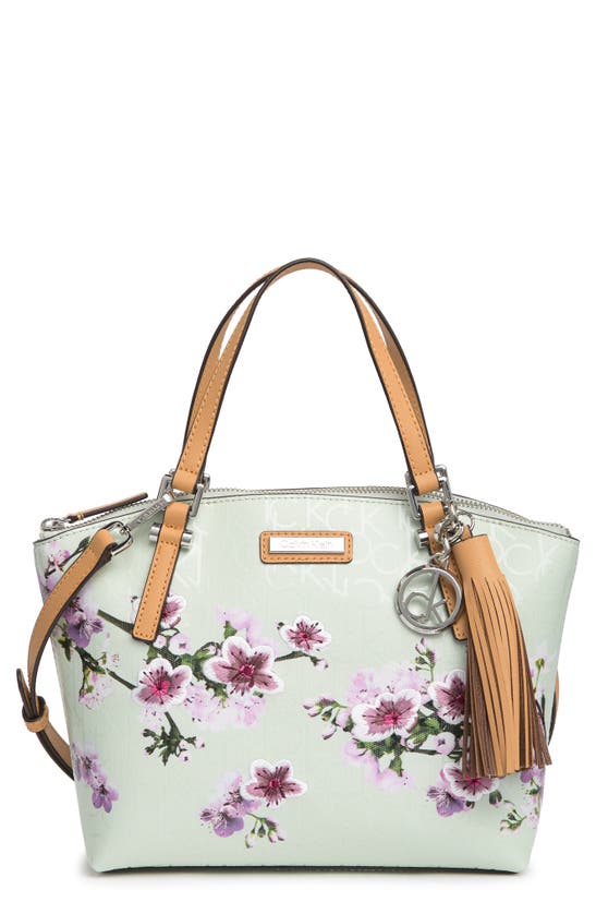 Calvin Klein Cherry Blossom Tote Bag In Celadon | ModeSens