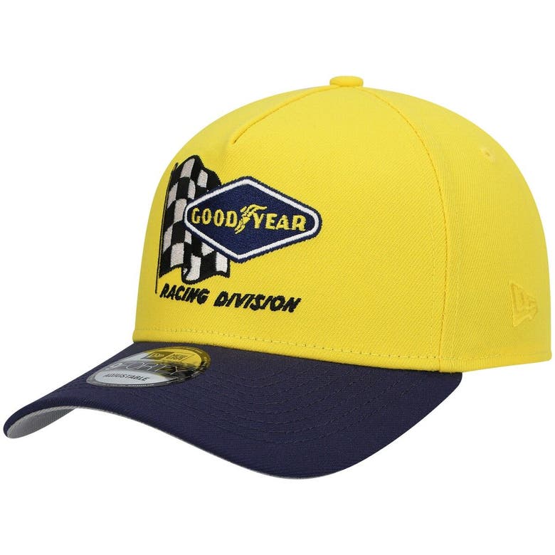 New Era Yellow/blue Nascar 9forty A-frame Goodyear Snapback Hat | ModeSens