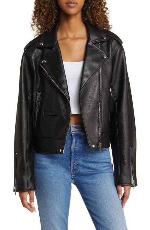 BLANKNYC Faux Leather Moto Jacket High Standard at Nordstrom,