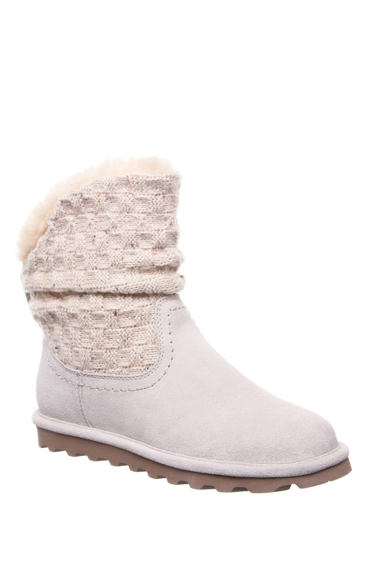 bearpaw grey knit boots