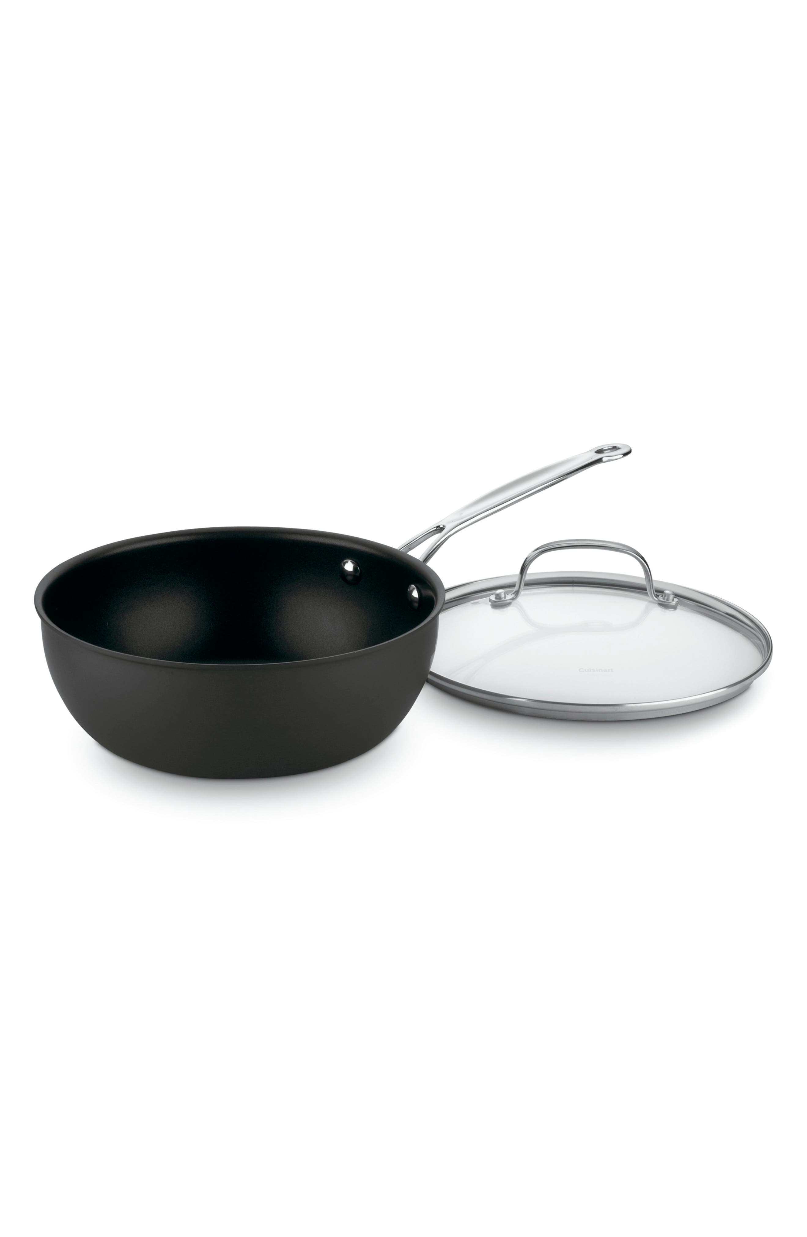 UPC 086279013576 product image for Cuisinart Chef's Classic 3-Quart Nonstick Hard Anodized Chef's Pan With Lid, Siz | upcitemdb.com