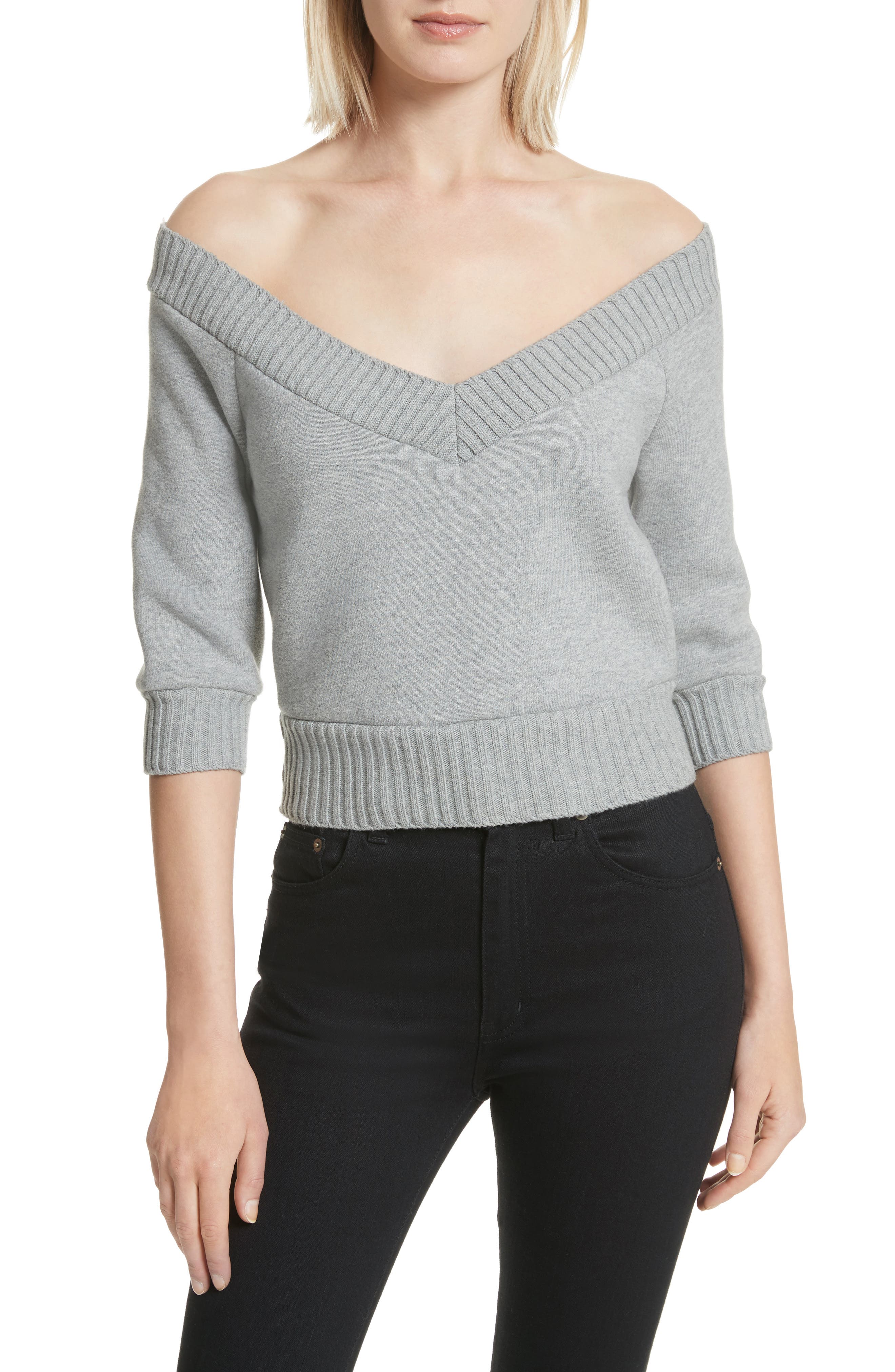 alexander wang v neck sweater