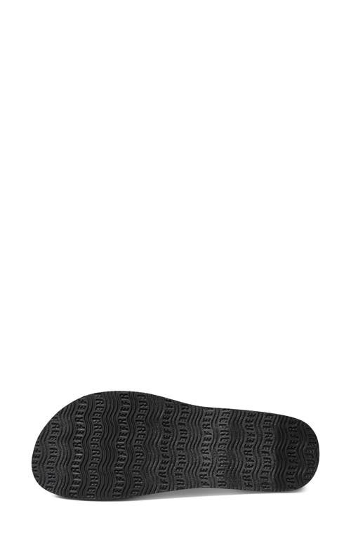 Shop Reef Sandy Platform Flip Flop In Black