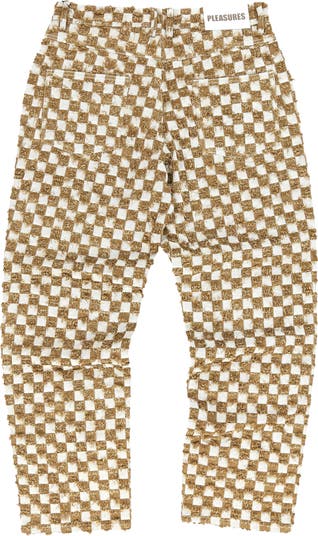 orla cotton cashmere pants, Brown Pleasures Checker Work Pants
