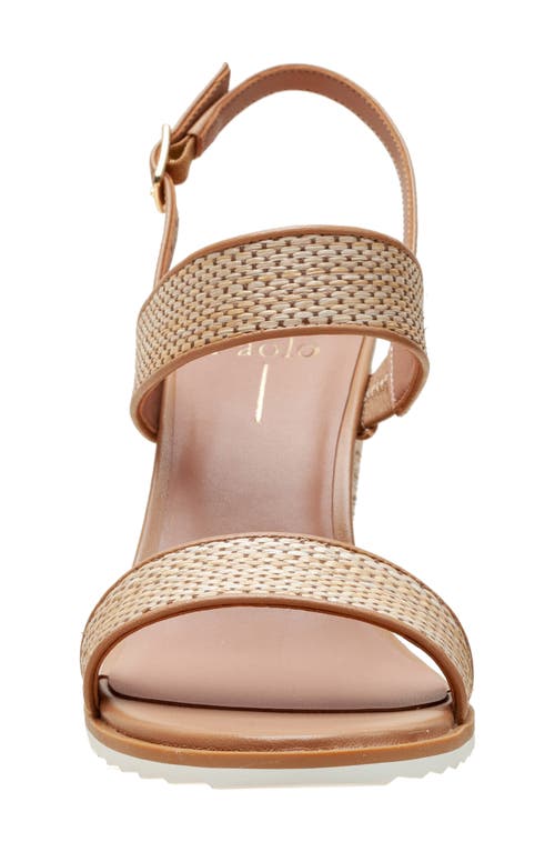 Shop Linea Paolo Edith Wedge Sandal In Tan/desert