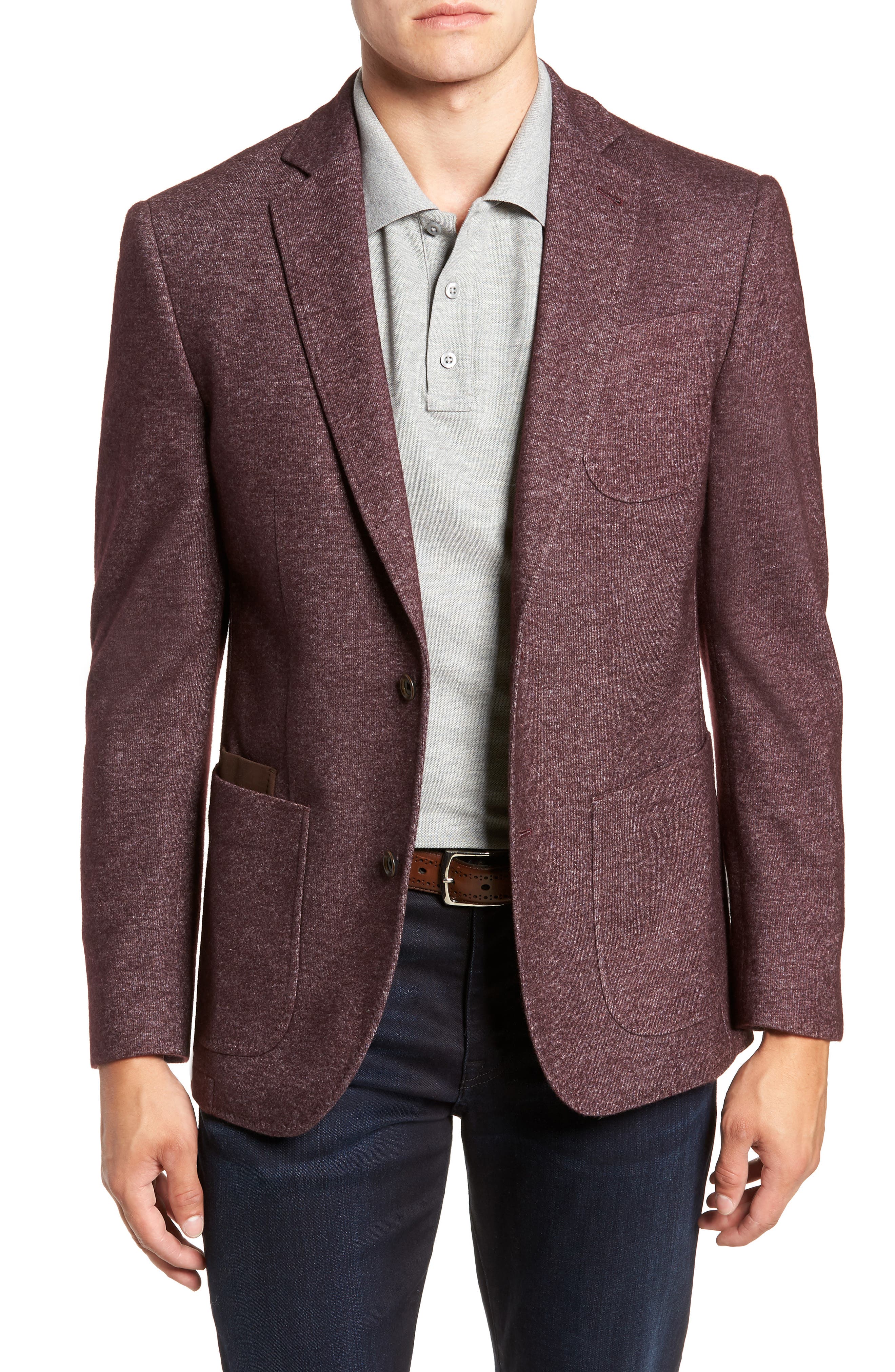 FLYNT Regular Fit Knit Wool Blend Sport Coat Nordstrom
