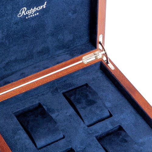 Rapport London Heritage Four Watch Box In Navy