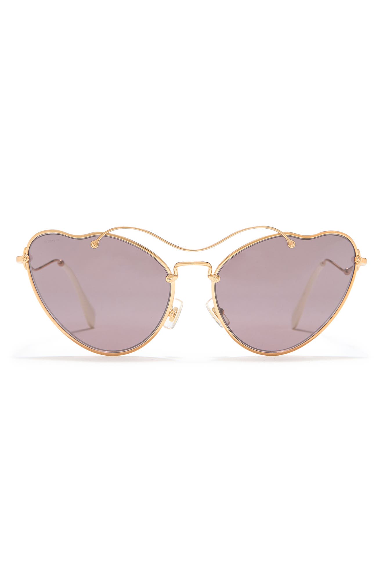 Miu miu butterfly 55mm metal frame sunglasses Clearance