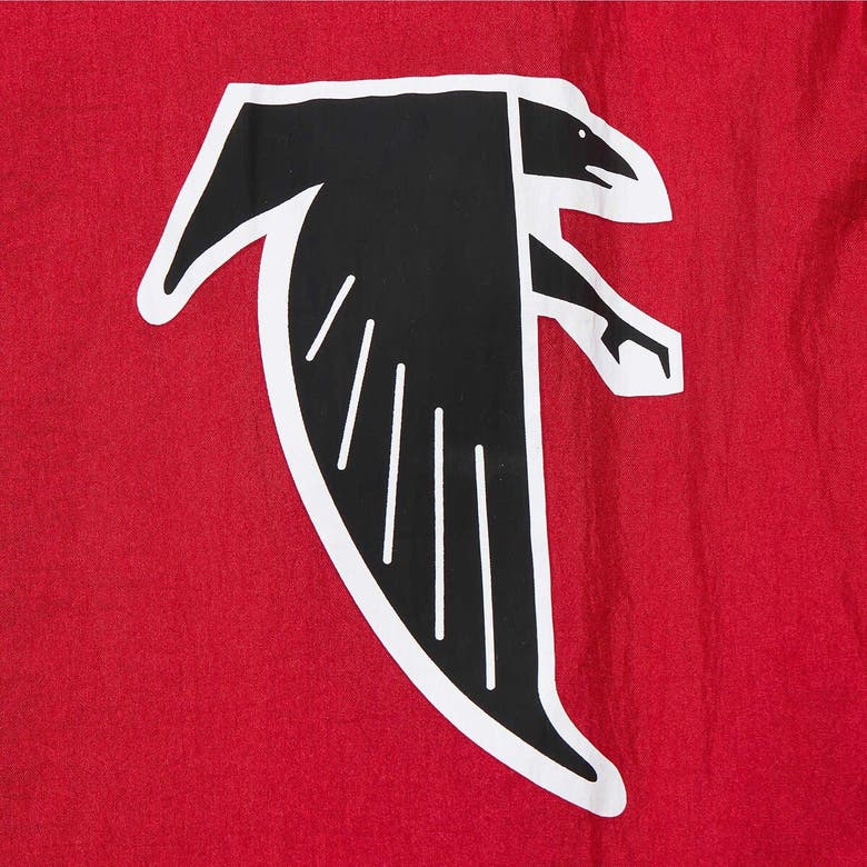 Shop Mitchell & Ness Red Atlanta Falcons Team Og 2.0 Anorak Vintage Logo Quarter-zip Windbreaker Jacket