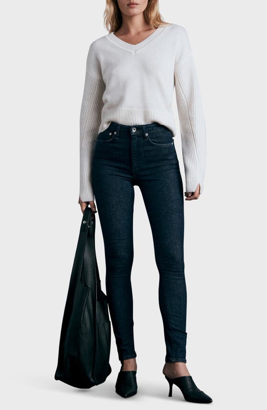 Rag & Bone Nina High Waist Skinny Jeans In Brtrinse
