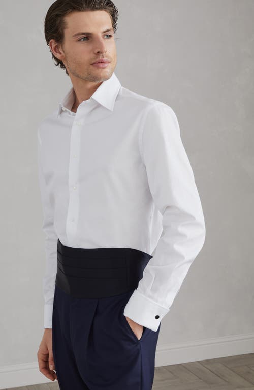 Shop Brunello Cucinelli Tuxedo Shirt In White