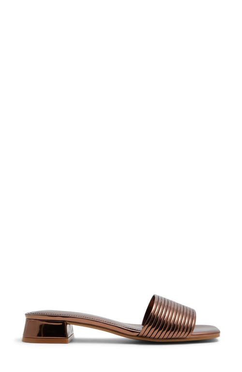 Shop Aldo Neela Slide Sandal In Bronze