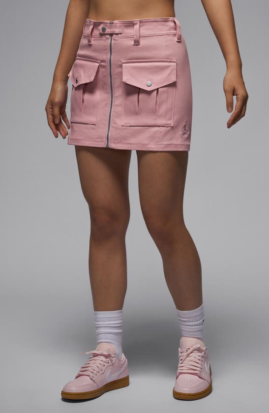 Shop Jordan Utility Miniskirt In Pink Glaze