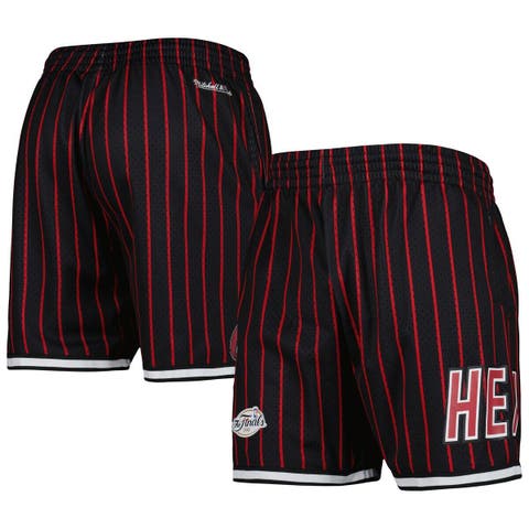 Men's Mitchell & Ness Black San Antonio Spurs City Collection Heritage Mesh Shorts