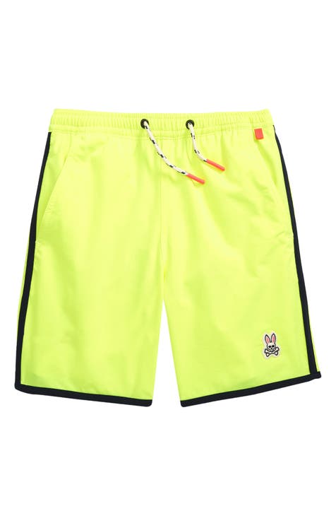 Mens Blue Hunter All Over Print Swim Trunk | Psycho Bunny