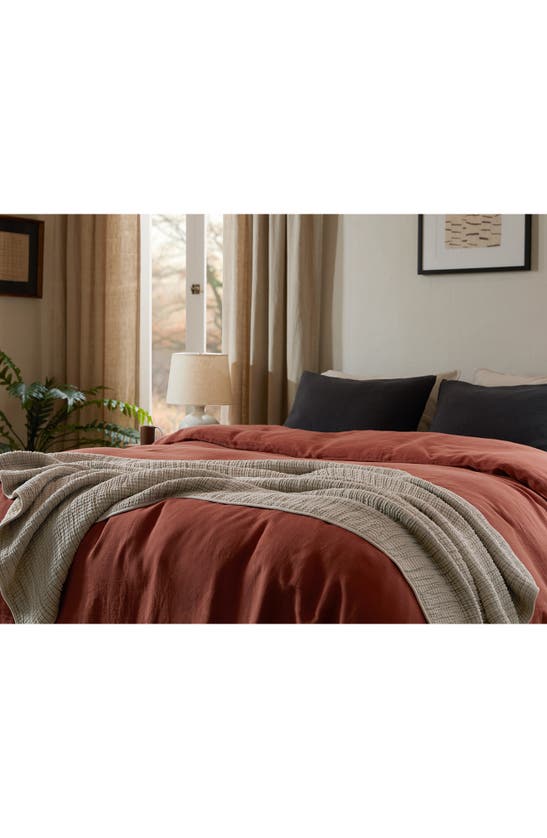 Parachute Organic Cotton Gauze Weighted Throw Blanket In Natural And Ivory