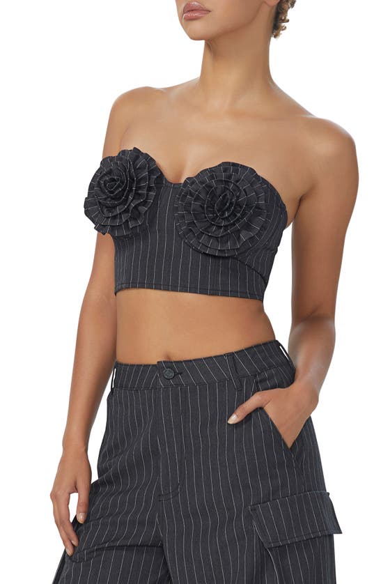 AFRM KIKI STRIPE CROP CORSET TOP