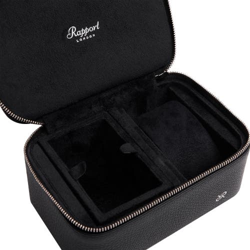 Rapport London Tuxedo Watch Zip Case In Black