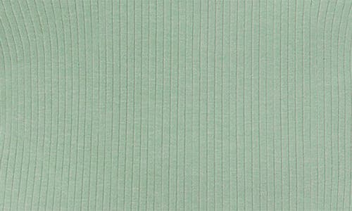 Mori Fitted Two-piece Rib Short Pajamas In Sage