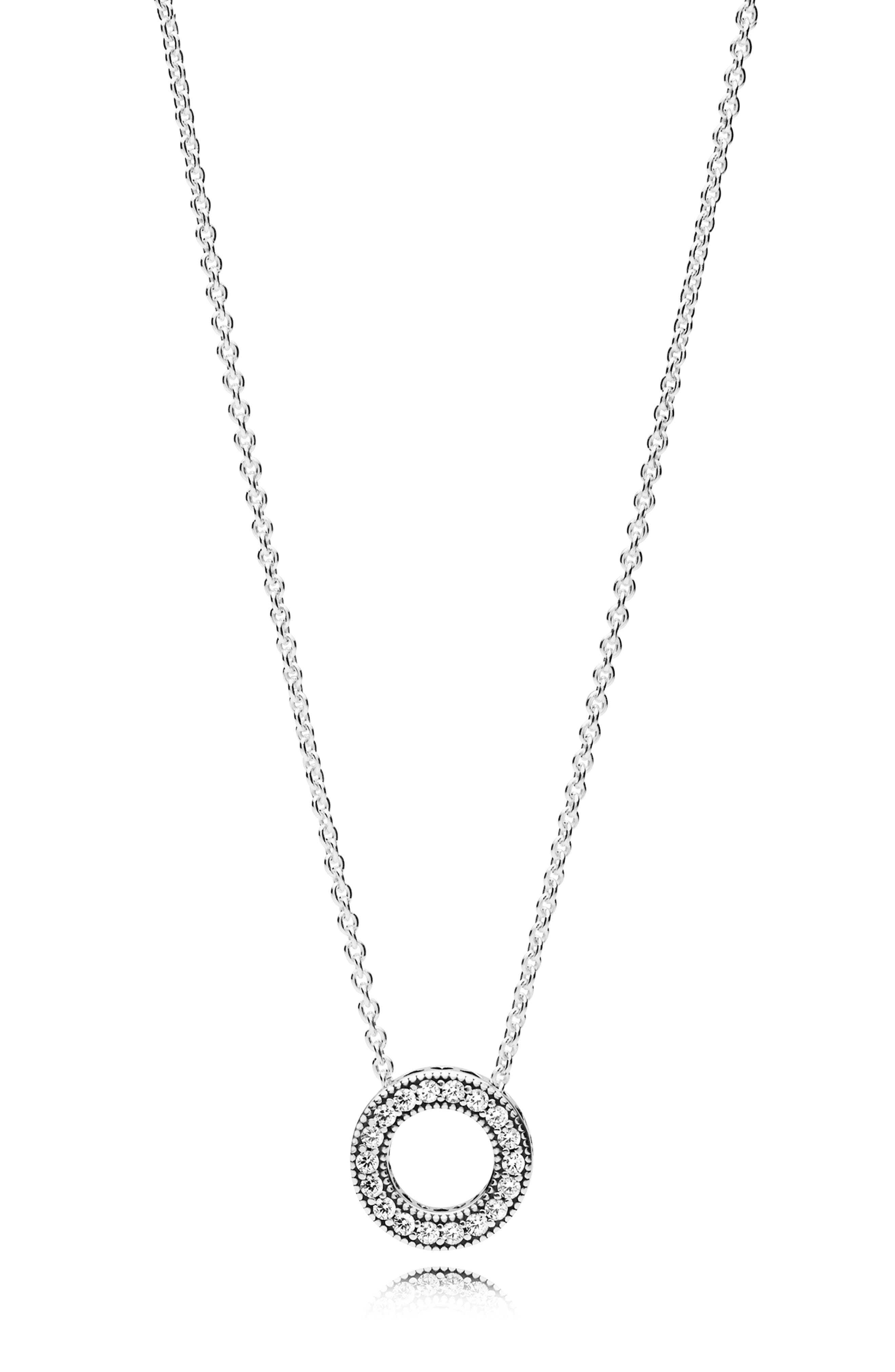 EAN 5700302671544 product image for Women's Pandora Hearts Of Pandora Reversible Circle Pendant Necklace | upcitemdb.com