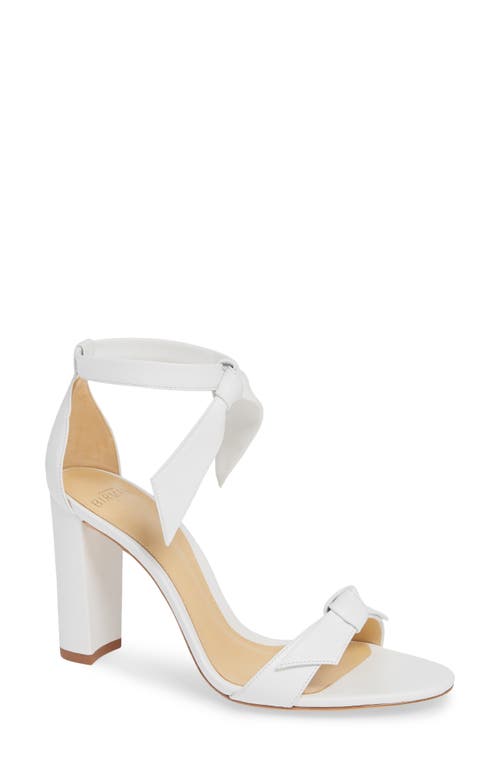 Alexandre Birman Clarita Knotted Sandal White Leather at Nordstrom,