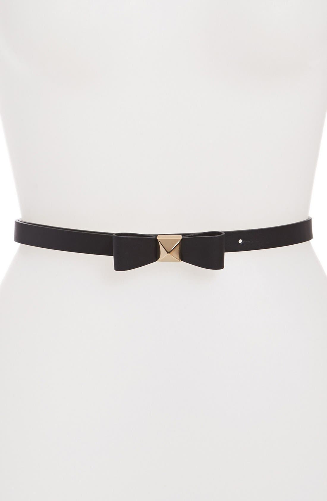 kate spade new york 'pyramid bow' leather belt Nordstrom