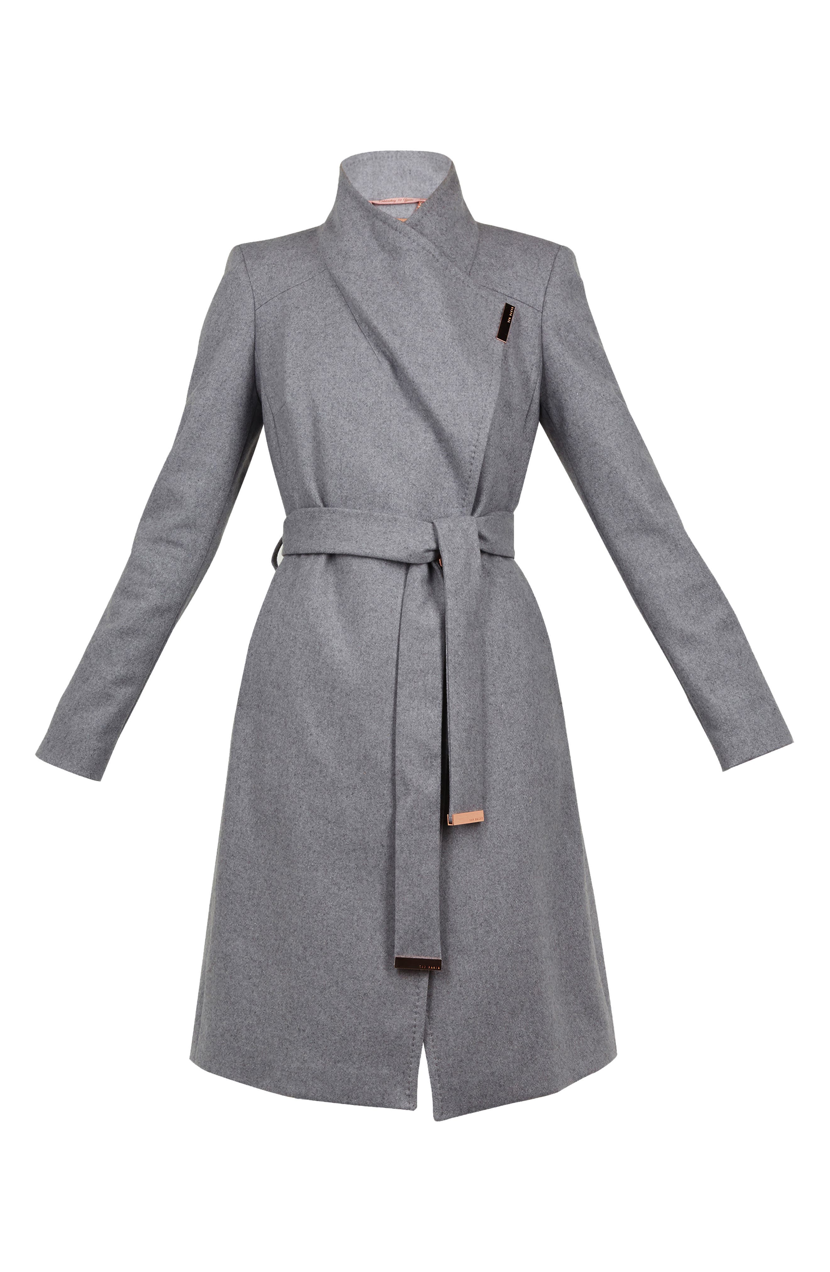 long wool wrap coat ted baker