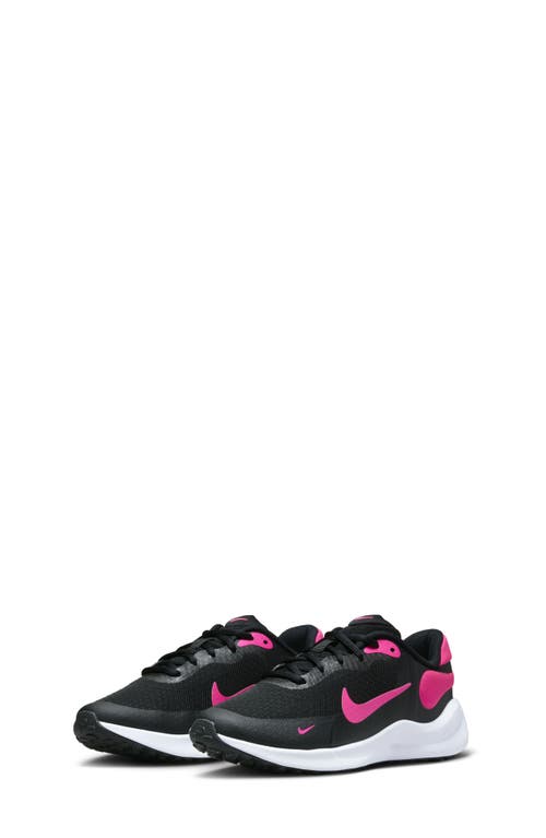 Nike Revolution 7 Sneaker In Black/hyper Pink/white